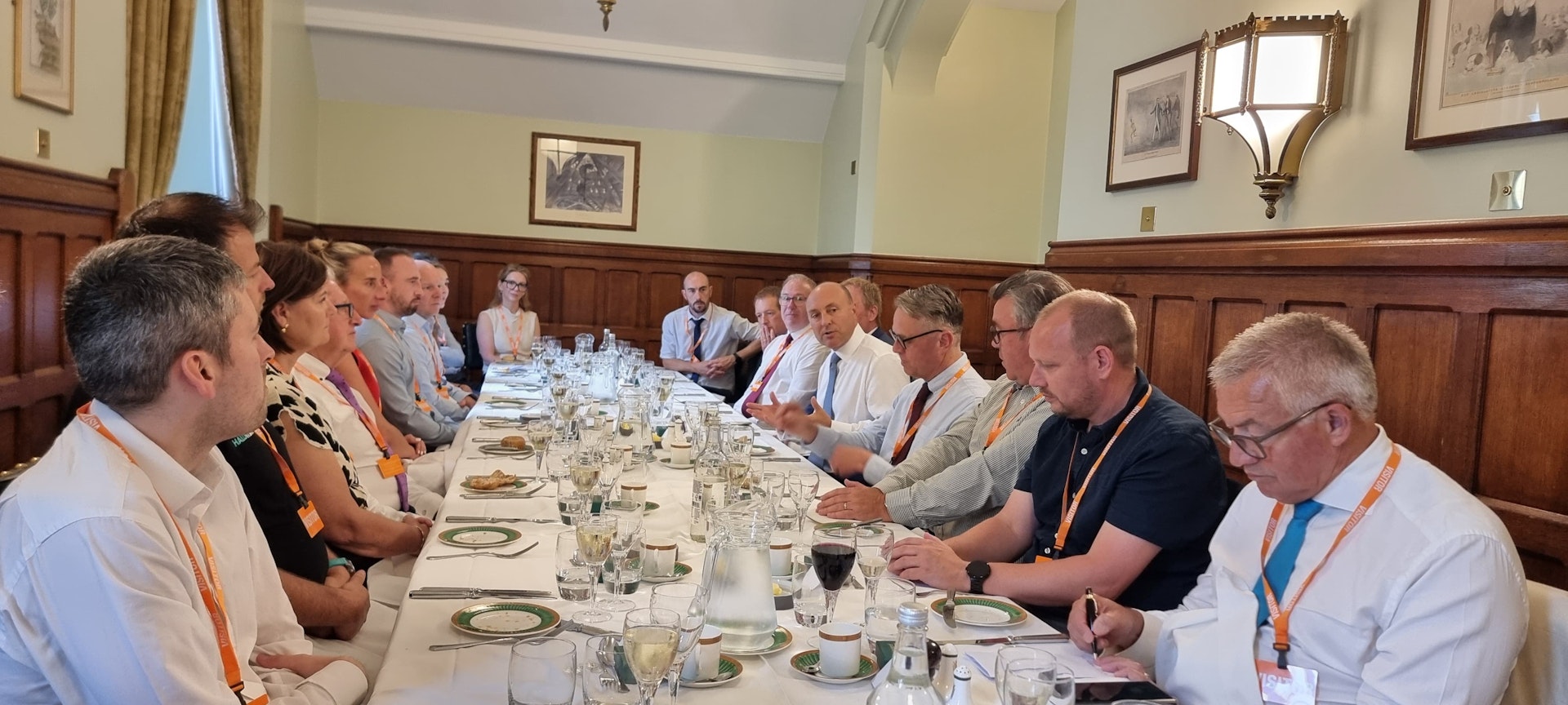 Suffolk business leaders with Andrew Griffith in Westminster